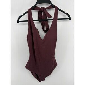 Spanx Swimsuit Women 3X Pique Shaping Halter One Piece Beach Vacation Pool